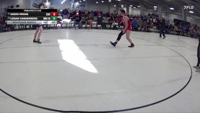 155 lbs 5th Place Match - Logan Vandenberg, Monarch Wrestling Club - David City vs Jason Kraus, Mullen