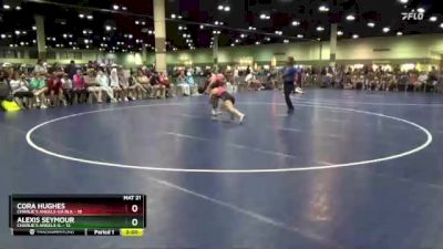 125 lbs Placement Matches (8 Team) - Alexis Seymour, Charlie`s Angels-IL vs Cora Hughes, Charlie`s Angels-GA Blk