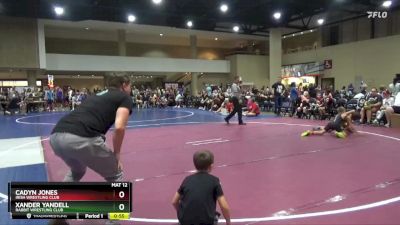 70 lbs Quarterfinal - Cadyn Jones, Irish Wrestling Club vs Xander Yandell, Rabbit Wrestling Club