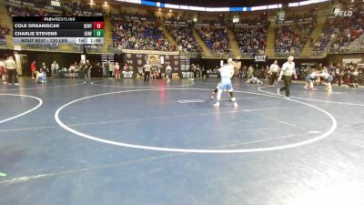 120 lbs Round Of 32 - Cole Organiscak, Bentworth vs Charlie Stevens, Seneca Valley