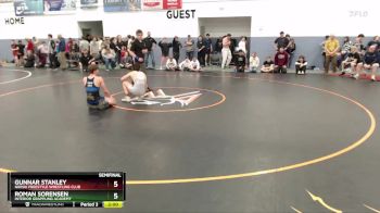 132 lbs Semifinal - Gunnar Stanley, Nikiski Freestyle Wrestling Club vs Roman Sorensen, Interior Grappling Academy