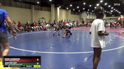 70 lbs Semifinal - Sawyer Day, Wolf Pack Wrestling Club vs Kash Harrison, Wave Wrestling Club