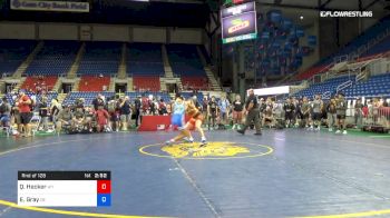 132 lbs Rnd Of 128 - Quinton Hecker, Wyoming vs Ethan Gray, Delaware