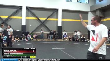 142 lbs Placement (4 Team) - Addie Graser, NE Wrestling Academy vs Mckenzie Tollefson, FEWTeamIowa