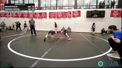 67 lbs Rr Rnd 2 - Beckam Kolar, Choctaw Ironman vs Stetson Topping, Smith Wrestling Academy