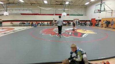 129-137 lbs Round 2 - Buskin Study, Powell Middle School vs Isaac Kosmann, Cody Middle School