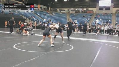 145 lbs Quarterfinal - Greta Garbuzovas, Tarleton State vs Mya Crabtree, Baker University