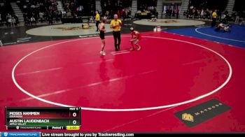 120 lbs Champ. Round 1 - Austin Laudenbach, Apple Valley vs Moses Hammen, Kaukauna