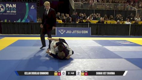 Samar Jeet Sharma vs Kellan Douglas Simmons 2025 Pan Kids Jiu-Jitsu IBJJF Championship