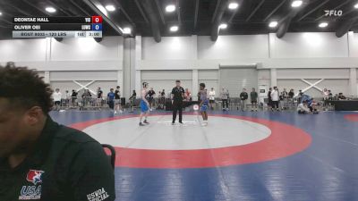 120 lbs Champ. Rd Of 16 - Deontae Hall, YIC vs Oliver Oei, Level Up Wrestling Center