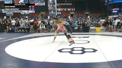 155 lbs Champ. Rd Of 128 - Maya Keane, Ohio vs Emma McDuffey, Idaho