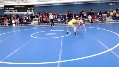 133 lbs Cons. Round 4 - Cody Phelps, Wyoming vs Clay Gates, Northern State