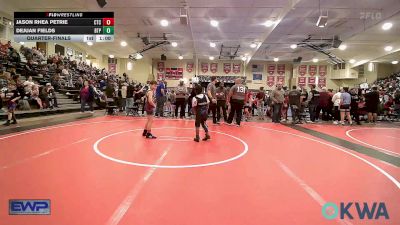 75 lbs Quarterfinal - Jason Rhea Petrie, Chandler Takedown Club vs Dejuan Fields, Tulsa Blue T Panthers