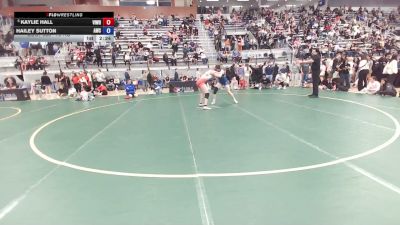 72 kg Cons. Semis - Kaylie Hall, Vision Wrestling vs Hailey Sutton, Argo Wrestling Club