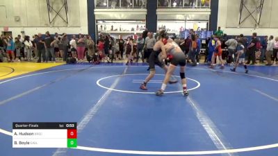 108 lbs Quarterfinal - Ayden Hudson, Brecksville vs Benjamin Boyle, Eagle WC