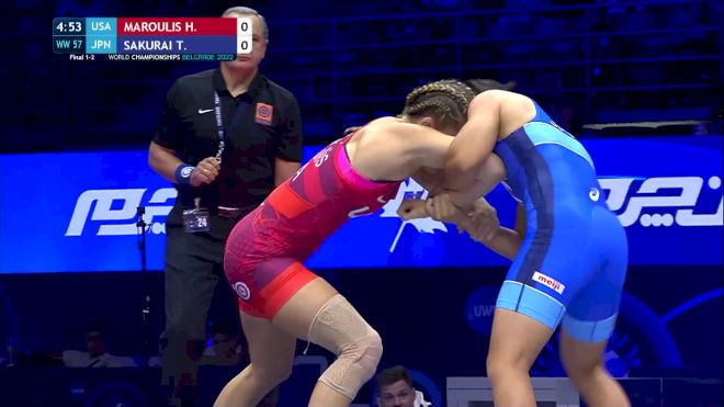 57 kg Finals 1-2 - Helen Louise Maroulis, United States vs. Tsugumi Sakurai, Japan