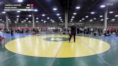 110 lbs Semifinal - Gabriella Gauthier, Diamond Fish - GHSE vs Kelsie Strong, USAW Maine - GHSE