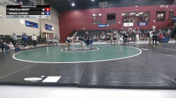 160 lbs Cons. Round 2 - Priscilla DeWitt, Greensboro College vs Rihana Carson, Emory & Henry