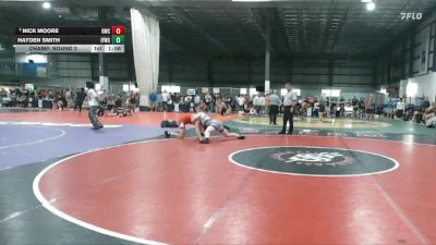 165 lbs Champ. Round 2 - Nick Moore, Grizzly Wrestling Club vs Hayden Smith, Iron Forge Wrestling Club