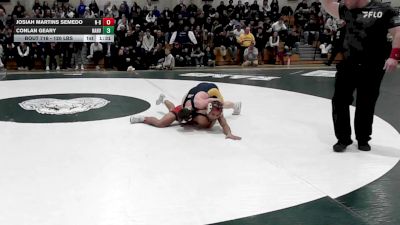 120 lbs Final - Josiah Martins Semedo, New Bedford vs Conlan Geary, Hanover