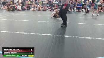 48-52 lbs Round 2 - Brantley Dalton, Cocoa Beach Wrestling Club vs Cooper Brown, Unattached