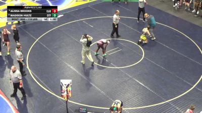 119 lbs Consi Of 4 - Alissa Brooks, Clarion vs Madison Hultz, City Of Pittsburgh