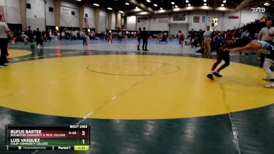 125 lbs Cons. Round 3 - Luis Vasquez, Colby Community College vs Rufus Bartee, Rochester Community & Tech. College