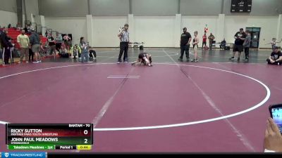 70 lbs Cons. Round 4 - John Paul Meadows, Stronghold vs Ricky Sutton, Panther Paws Youth Wrestling
