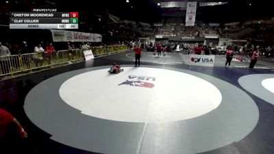 85 lbs Semis - Oket'oh Moorehead, McKinleyville Freestyle Wrestling Club vs Clay Collier, Mad Dawg Wrestling Club