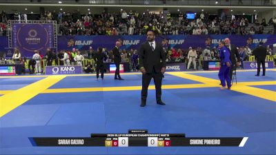 Simone Pinheiro vs Sarah Galvao 2026 European Jiu-Jitsu IBJJF Championship