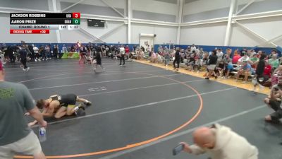 120 lbs Champ. Round 1 - Jackson Robbins, Unattached vs Aaron Prize, Team Donahoe