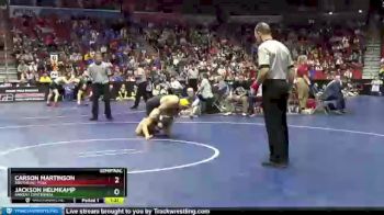 3A-160 lbs Semifinal - Carson Martinson, Southeast Polk vs Jackson Helmkamp, Ankeny Centennial