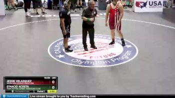 285 lbs Semifinal - D`Macio Acosta, Yuba Sutter Combat Wrestling Club vs Jessie Velazquez, Selma High School Wrestling