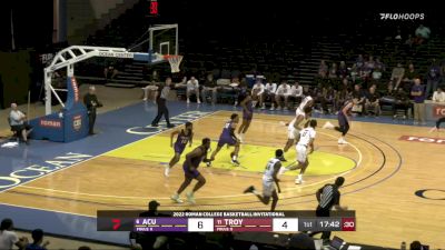 Troy vs. Abilene Christian | 2022 Roman College Basketball Invitational