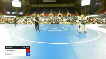 182 lbs Cons 8 #1 - Anthony Kroninger, Ohio vs Cason Howle, South Carolina