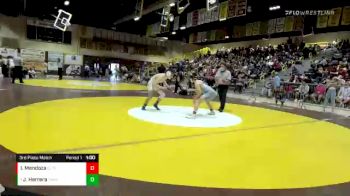 126 lbs 3rd Place Match - Justin Herrera, Chaparral vs Isaac Mendoza, El Toro