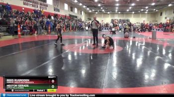 90 lbs Round 1 - Reed Rugroden, Pursuit Wrestling Minnesota vs Heston Gerads, Little Falls Flyers