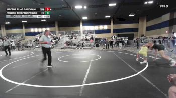 156 lbs Quarterfinal - Hector Elias Sandoval, Team So-Cal vs William Theofanopoulos, Legends Of Gold LV