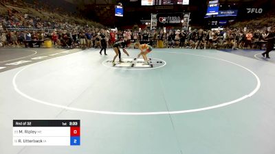 110 lbs Rnd Of 32 - Madolin Ripley, ME vs Reanah Utterback, IA