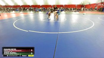 150 lbs Round 1 (6 Team) - Shaunn Reyes, Pequot Lakes/Pine River Backus Roadcrew vs Eykoz Russell, Franklin Central Flashes B