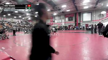 115 lbs Cons. Round 2 - Kayleen Leroi, Poway vs Emily Romero, Etiwanda