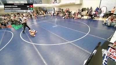 50-54 lbs Round 3 - Makayla Anderson, JWC Girls vs Jackson Colvin, Roy Wrestling Club