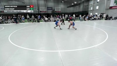 126 lbs Cons. Sub-rd Of 16 - Andre Moyron, Creekview High School Wrestling vs James Bilby, South Central Punisher Wrestling