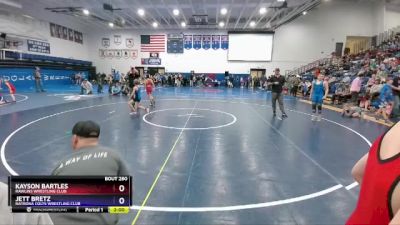 108 lbs Round 1 - Kayson Bartles, Rawlins Wrestling Club vs Jett Bretz, Natrona Colts Wrestling Club