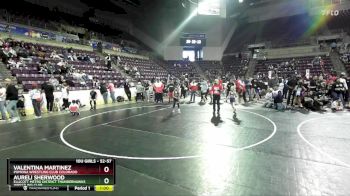 52-57 lbs Round 2 - Valentina Martinez, Pomona Wrestling Club Colorado vs Aureli Sherwood, Ellicott Metro District Thunderhawks Wrestling Club