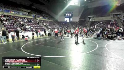 52-57 lbs Round 2 - Valentina Martinez, Pomona Wrestling Club Colorado vs Aureli Sherwood, Ellicott Metro District Thunderhawks Wrestling Club