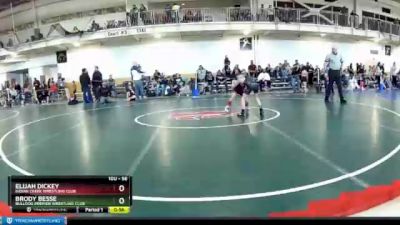 56 lbs Cons. Round 3 - Elijah Dickey, Indian Creek Wrestling Club vs Brody Besse, Bulldog Premier Wrestling Club