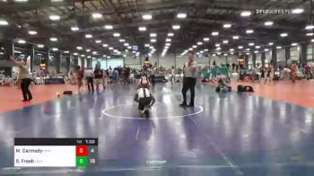 132 lbs Prelims - Michael Carmody, OMP White vs Shane Freeh, Lion's Den Wrestling Club HS