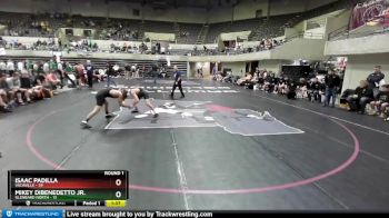 132 lbs Round 1 (4 Team) - Isaac Padilla, Vacaville vs Mikey Dibenedetto JR., Glenbard North