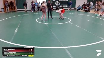 135 lbs Quarterfinal - Mya Brewer, Wyoming vs Jesalyn Blair, Thermopolis Wrestling Club